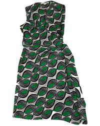 Diane von Furstenberg Seide Midi kleid - Grün