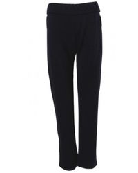 Chanel Pantaloni in lana blu