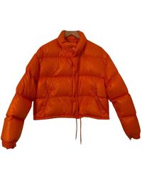 Moncler Mantel Classic en Polyester Orange