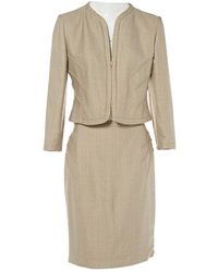 Valentino \n Beige Viscose Jacket - Natural