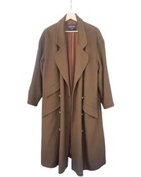 Chanel Abrigo de Lana - Marrón