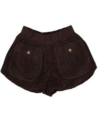 Chanel Shorts Baumwolle Braun