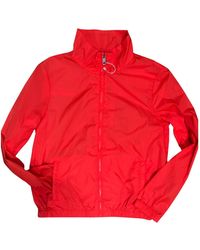 Max Mara Orange Synthetic Trench Coats - Red