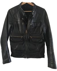 Maje Black Leather Leather Jacket