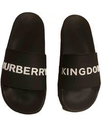 Burberry Black Rubber Sandals
