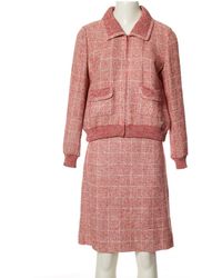 Chanel Gonna in Lino - Multicolore