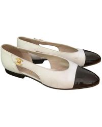 Chanel Bailarinas de Cuero - Neutro