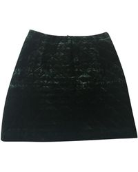 Sandro Samt Mini rock - Grün