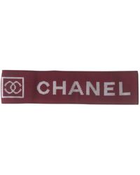 Chanel Gioiello per acconciature in Tela - Rosso