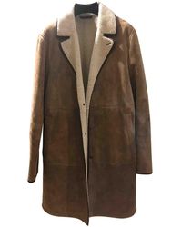 Loro Piana Cappotto in mouton beige - Neutro