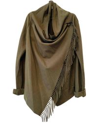 Patrizia Pepe Wool Cape - Green