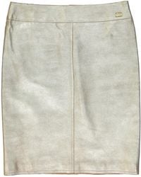 Chanel Leder Halblang Rock - Mettallic