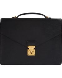 Louis Vuitton Black Leather Bag