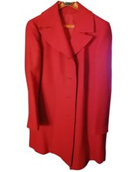 Max Mara Wool Coat - Red
