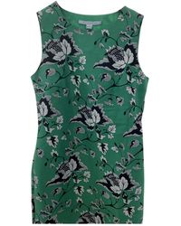 Diane von Furstenberg Seide Mini kleid - Grün
