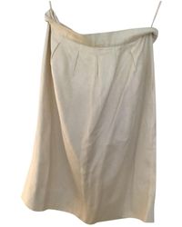 Chanel Gonna in Cotone Bianco