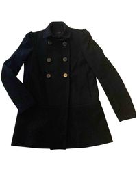 Maje Black Wool Coats