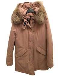Woolrich Mantel en Coton Rose