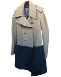 Burberry Green Wool Coats