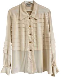 Chanel Seide Bluse - Natur