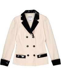 Chanel Vest \N en Laine Écru - Neutre