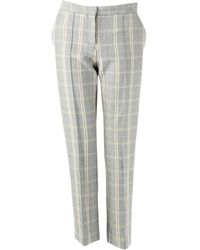 Maje Grey Polyester Trousers - Gray
