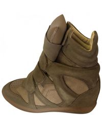 Isabel Marant Baskets Beckett en Suede Marron