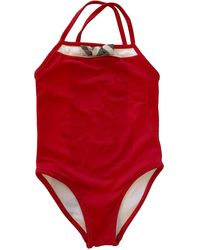 Burberry One-piece Swimsuit - Red