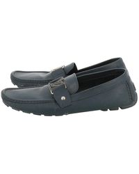 Louis Vuitton Mocassins Monte Carlo en Cuir Marine - Bleu