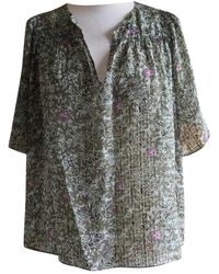 Vanessa Bruno \n Green Silk Top