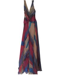 Max Mara Silk Maxi Dress - Multicolour