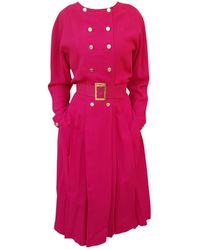 Chanel Vestido midi de Lino - Multicolor