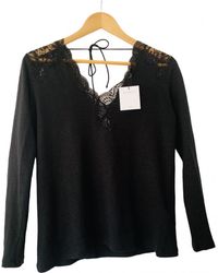 Sandro Leinen Tunika - Schwarz