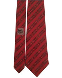 Hermès Seide Krawatten - Rot