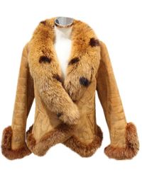 Chanel Abrigo de Cuero - Neutro