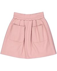Miu Miu Falda en lana rosa \N