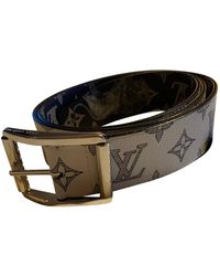Louis Vuitton Cinturón en lona blanco
