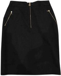 Chanel Falda en lana gris \N