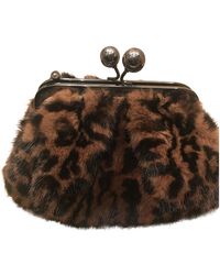 Max Mara Mink Clutch Bag - Multicolour