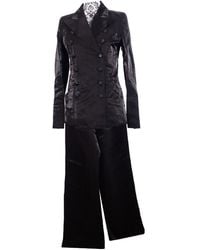 Chanel Chaqueta en lino negro