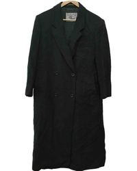 Burberry Wool Trench Coat - Green