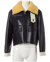 Marni Cazadora de Cuero - Negro