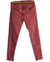 Sandro Pink Cotton - Elasthane Jeans