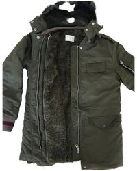 Sandro Fall Winter 2019 Synthetikpelz Parka - Grün