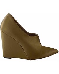 Burberry Cloth Heels - Green