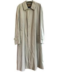 Burberry Mantel en Coton Beige - Neutre