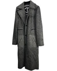 Chanel Abrigo de Lana - Gris