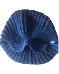 Chanel Gorra de Lana - Azul