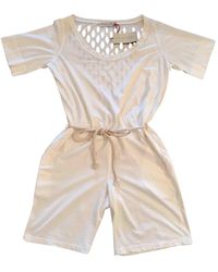 Stella McCartney Ecru Cotton Jumpsuits - Natural