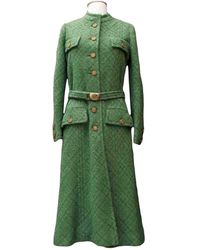 Chanel Abrigo Tweed - Verde